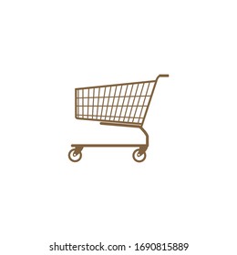 Shopping cart. Can be used for web icons and others.