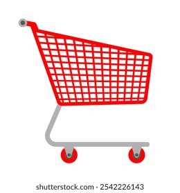 Símbolo de ícone de clip-art do carrinho de compras. ilustração de vetor