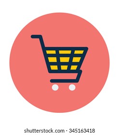 
Shopping Cart Colored Vector Icon
