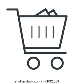 Shopping Cart Colored Vector Icon