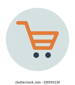 
Shopping Cart Colored Vector Illustration
