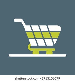 Carrito de compras Vector creativo icono gráfico