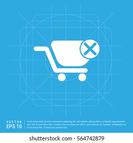 Shopping Cart and Delete Sign