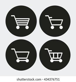 Shopping cart design. commerce and store icon, graphic vector