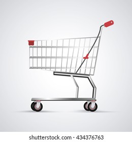 Shopping cart design. commerce and store icon, graphic vector
