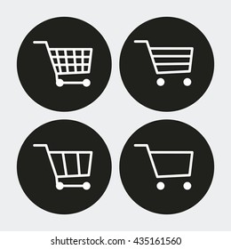 Shopping cart design. commerce and store icon, graphic vector