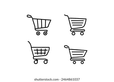 Shopping cart design and icon