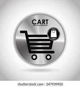 shopping cart design, vector illustration eps10 graphic