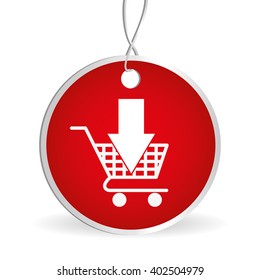 shopping cart design , vector illustration