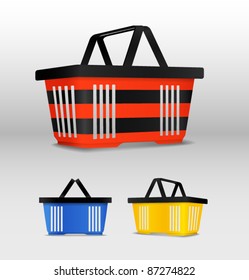 Carro de compras. Diferentes colores