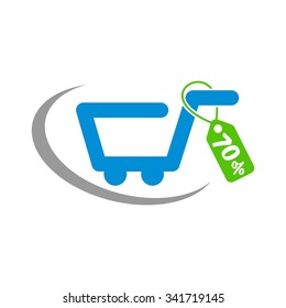Shopping Cart Discounts, End Year Sale Tag