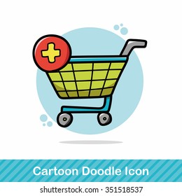 shopping cart doodle