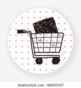 shopping cart doodle