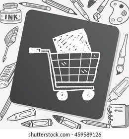 shopping cart doodle