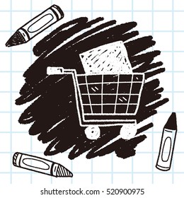 shopping cart doodle