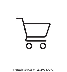Shopping Cart E-commerce Flat Vector Icon