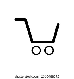 Shopping Cart Ecommerce Icon. Empty Cart In The Store. Add To Cart .