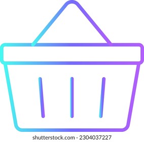 Shopping Cart E-Commers icon with blue duotone style. sale, retail, market, purchase, trolley, e-commerce, add. Vector illustration
