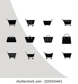 Shopping Cart Fill Bundle, Shopping Carts Eps, Icon Bundle, trolley Eps, Shopping Carts, Shopping Center, Eps Cut File,