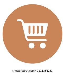 Shopping Cart Flat Colored Icon