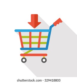 shopping cart flat icon