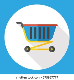 shopping cart flat icon 