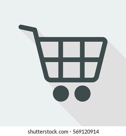 Shopping cart flat icon