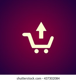 shopping cart Flat Icon. Vector EPS 10