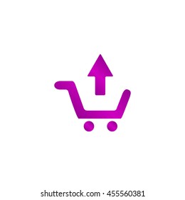 shopping cart Flat Icon. Vector EPS 10
