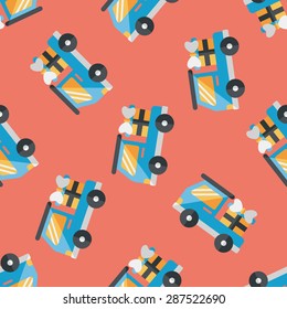 shopping cart flat icon,eps10 seamless pattern background