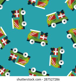 shopping cart flat icon,eps10 seamless pattern background