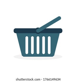 Shopping cart flat vector icon. Buy flat vector icon. Market flat vector icon. Vector illustration eps 10
