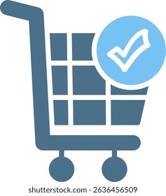 Shopping Cart Glyph Two Colour Icon