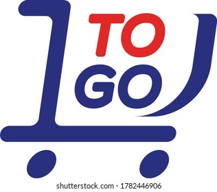 Shopping Cart To Go Delivery Logo