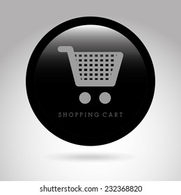 shopping cart graphic design , vector illustration