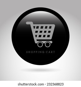 shopping cart graphic design , vector illustration
