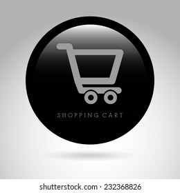 shopping cart graphic design , vector illustration