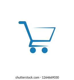 Shopping cart graphic icon design template isolated