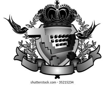 Shopping Cart Heraldry Sign