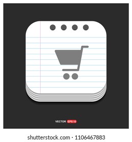 Shopping cart icon