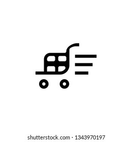 Shopping cart icon.