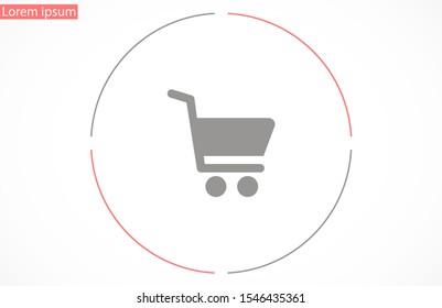 Shopping cart icon.