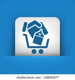 Shopping cart icon