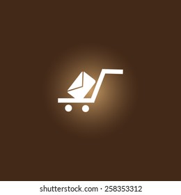 Shopping cart icon.