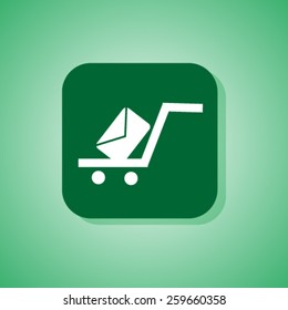 Shopping cart icon.