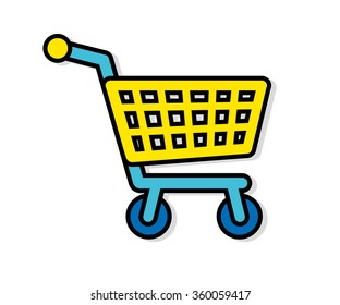 Shopping cart icon.