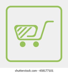 Shopping cart icon.