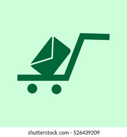 Shopping cart icon.