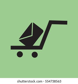 Shopping cart icon.