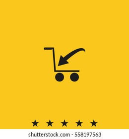 Shopping cart icon.